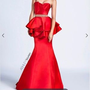 Ashley Lauren Red Prom or Pageant Dress
